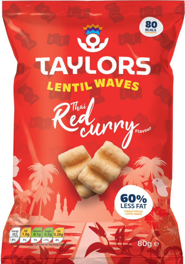 Taylors Thai Red Curry flavour Lentil Waves
