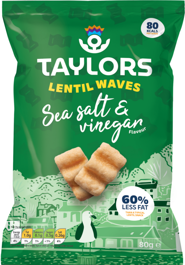Taylors Salt & Vinegar flavour Lentil Waves