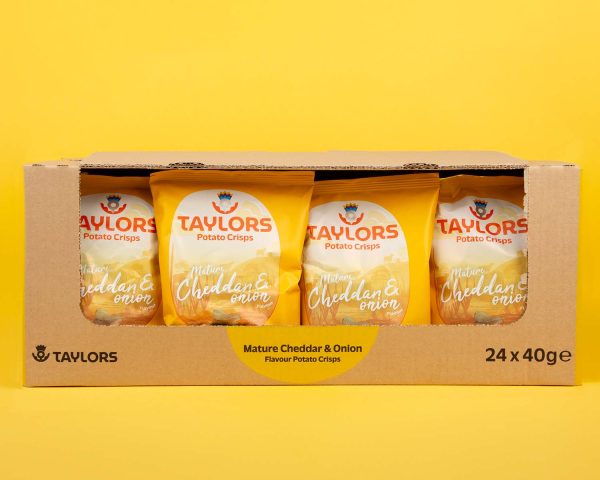 Mature Cheddar & Onion Flavour Potato Crisps - Image 4