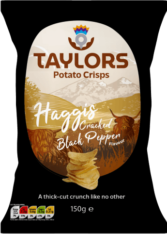 Taylors Haggis Crisps - 150g pack-shot.