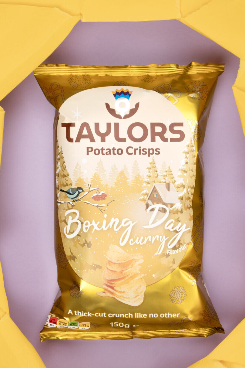 It's Crispmas with Taylors Boxing Day Curry Crisps