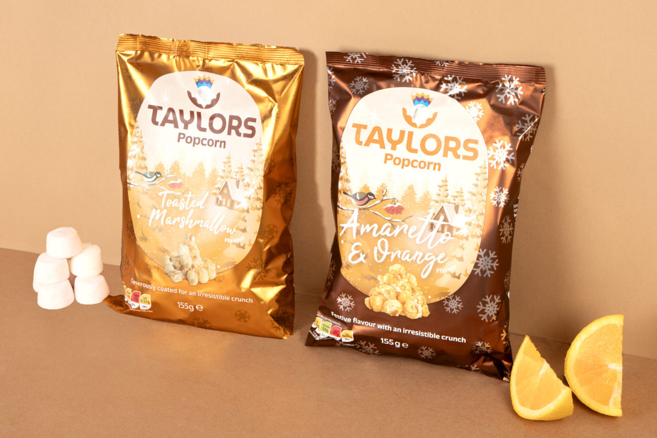 Two festive popcorn flavours from Taylors.