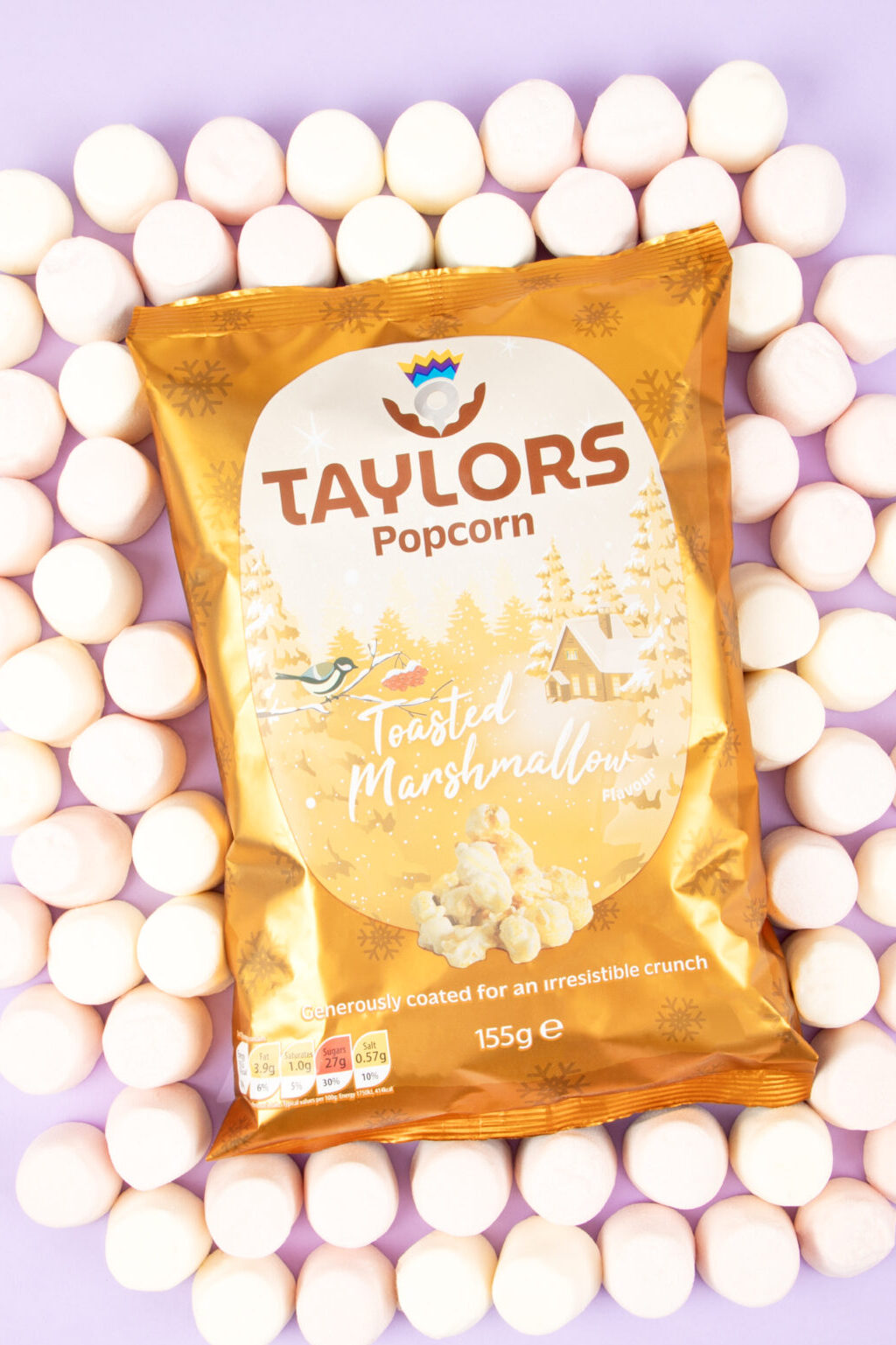 It's time to get festive with Taylors Toasted Marshmallow popcorn.